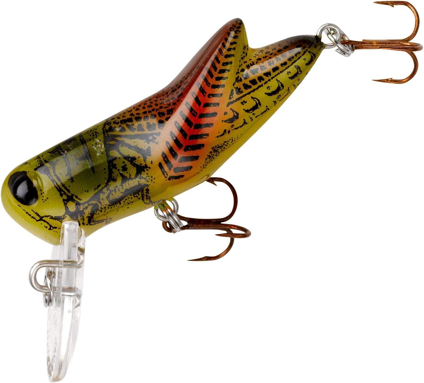 Rebel Lures Crickhopper Cricket/Grasshopper Crankbait Fishing Lure, 1 1/2 Inch, 1/4 Ounce