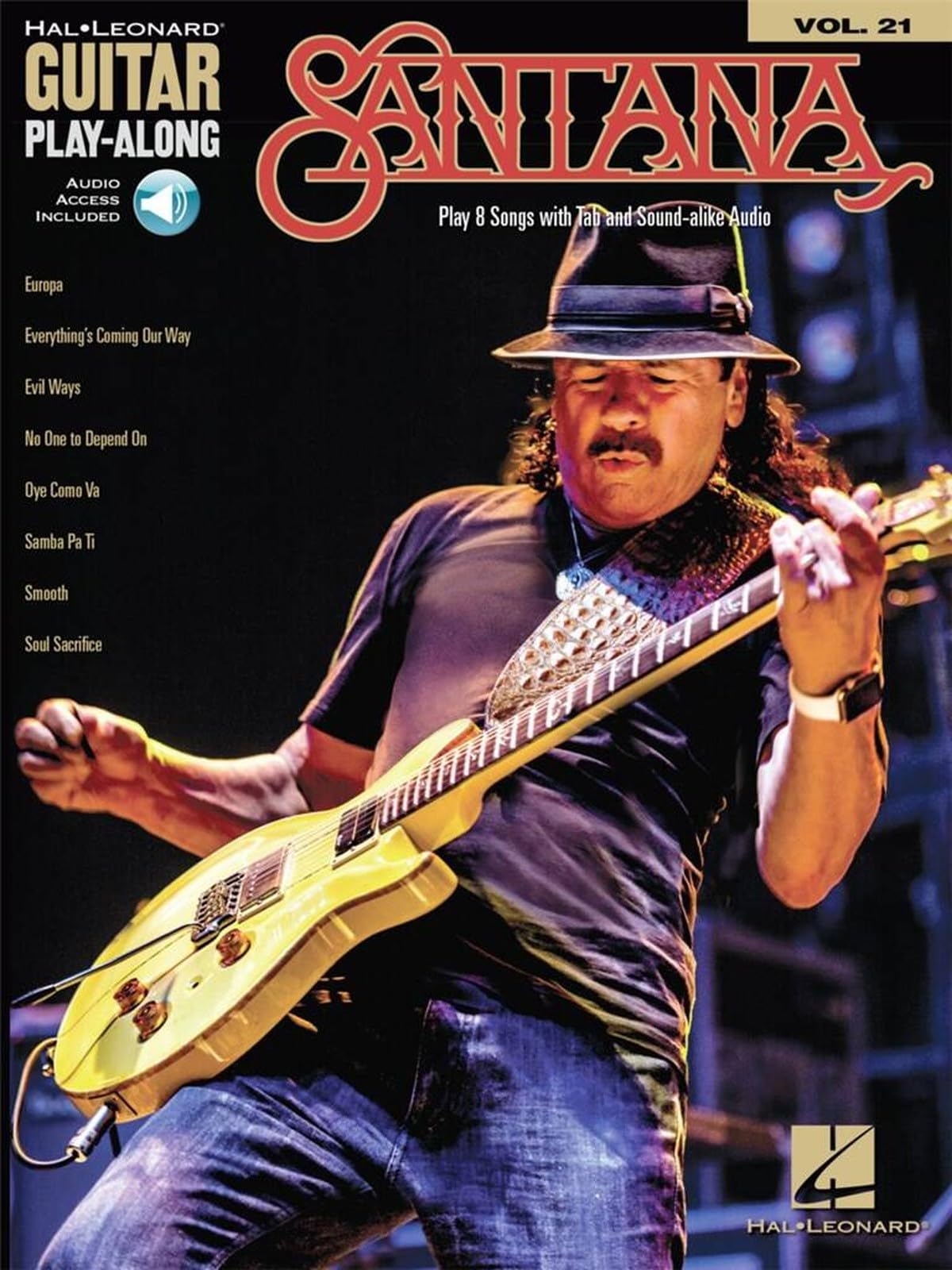 Santana: Guitar Play-Along Volume 21 (Hal-Leonard Guitar Play-Along, 21)