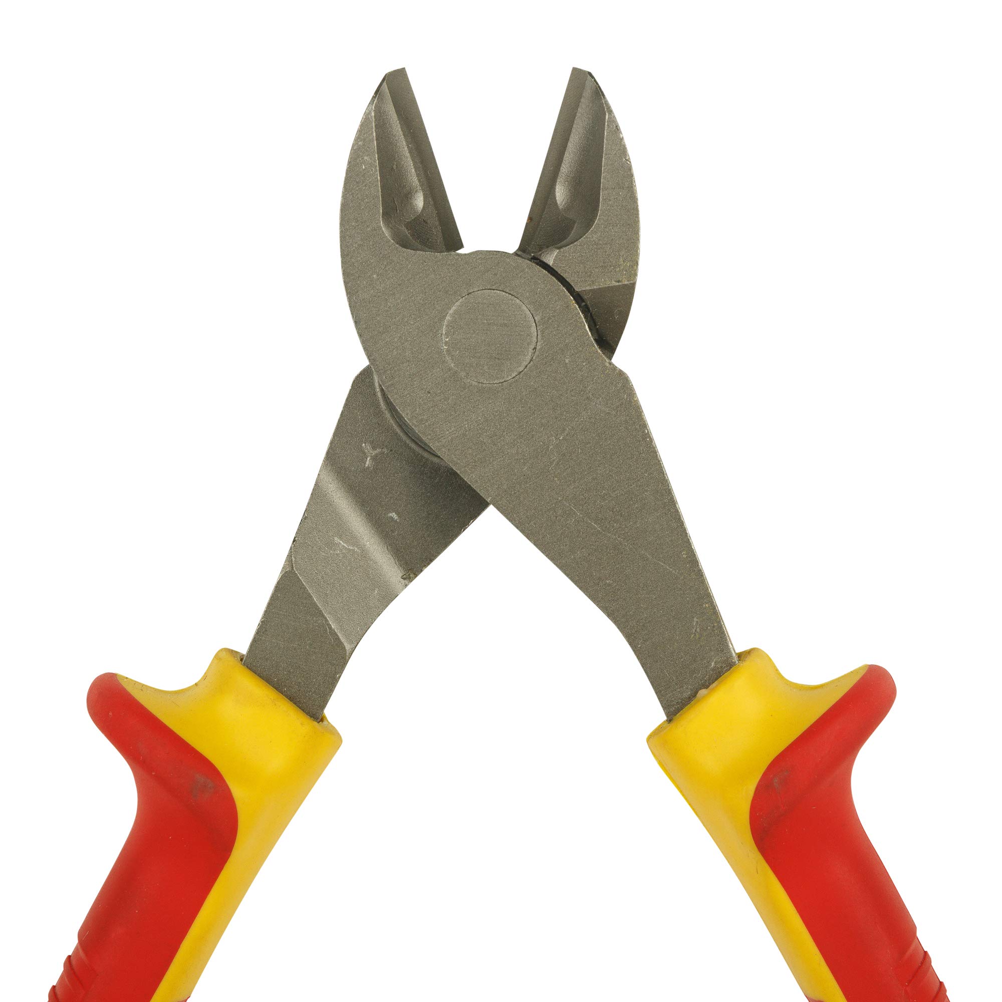 STANLEY FATMAX® 0-84-003 VDE Diagonal Cutting Pliers, 175mm (7"), Corrosion-Resistant, Bimaterial Handle, Angled Cutting Jaws, Ideal For Repair Of Electric Vehicles, Red and Yellow 1