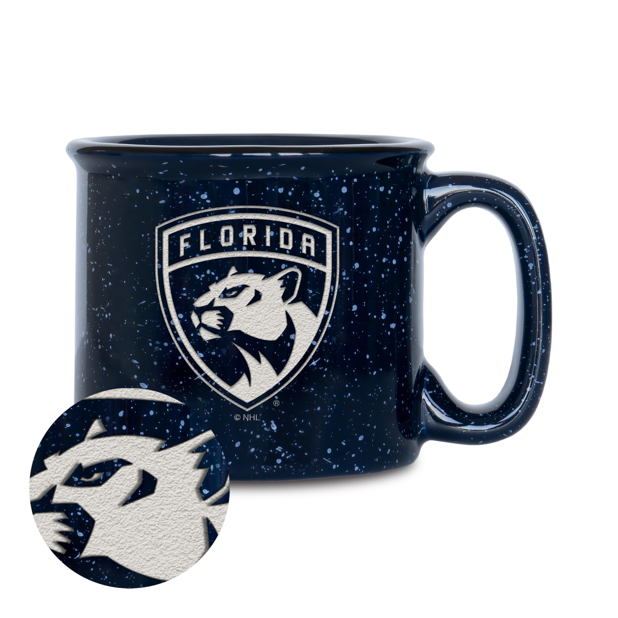Mug Florida Panthers NHL Rico Industries - Tasse café gravée bleu marine 425ml