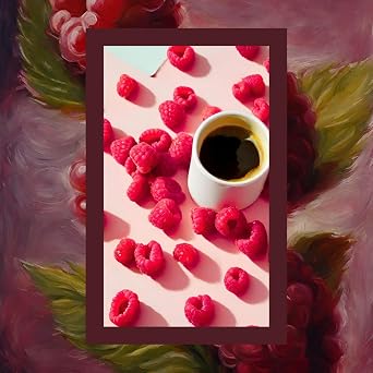 Mim and More Decaf Raspberry Coffee - Decaf Raspberry Flavored Bean Coffee, 200 Gr