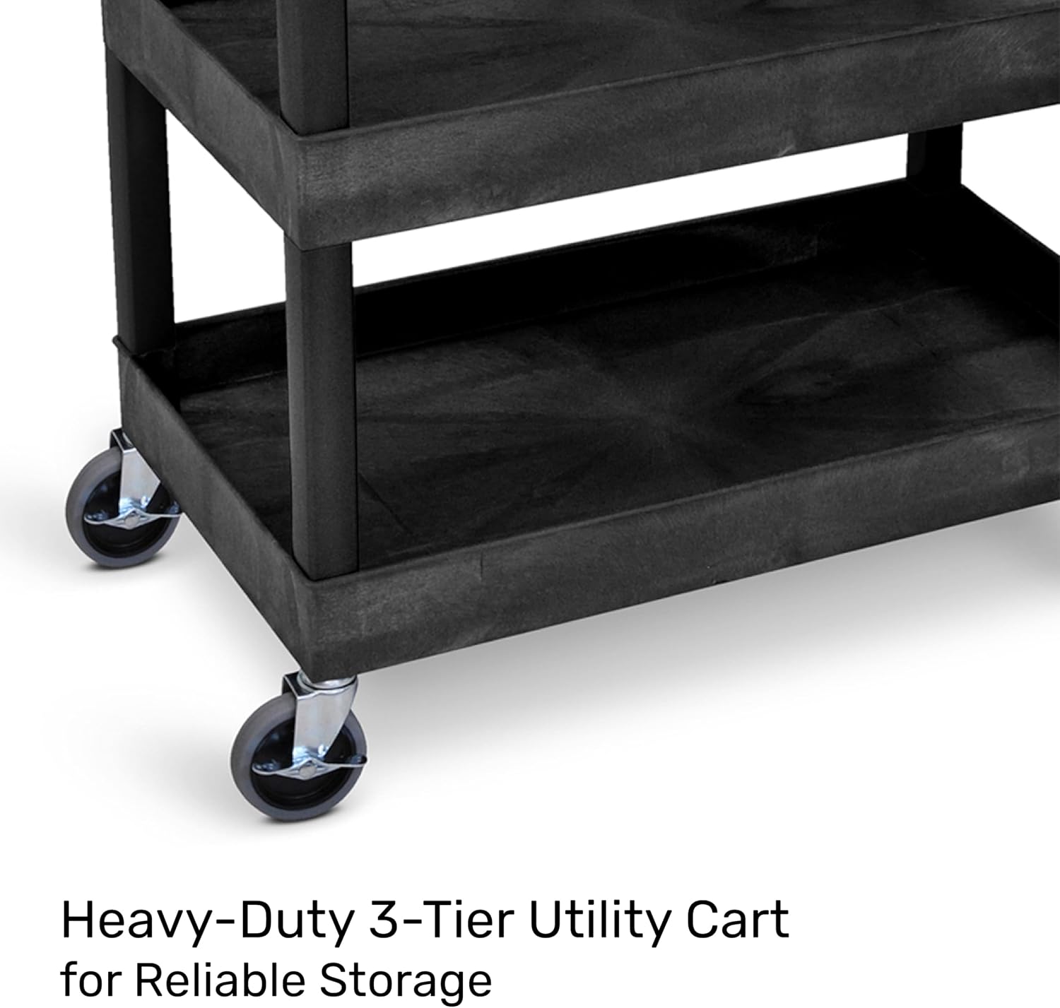 Tubstr 36" Heavy Duty Rolling Utility Cart with Locking Wheels