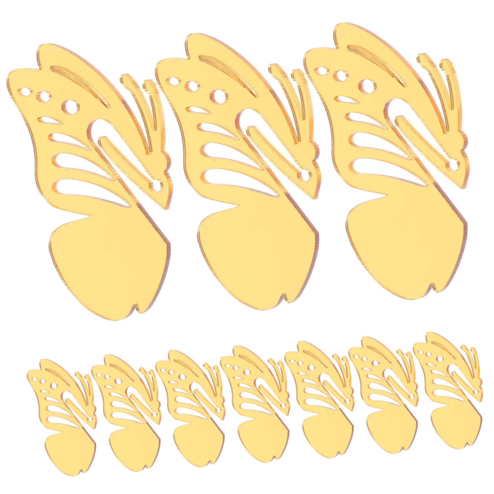 Ciieeo 12pcs Acrylic Butterfly Wine Charms Reusable Drink Markers for Parties Decorative Cup Tags for Weddings Birthdays Elegant DIY Beverage Identifiers