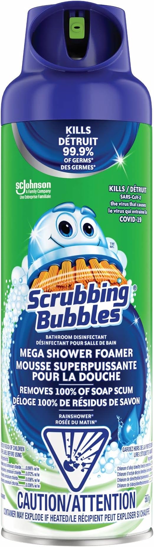 Scrubbing Bubbles Mega Shower Foamer, Removes Soap Scum from Tubs