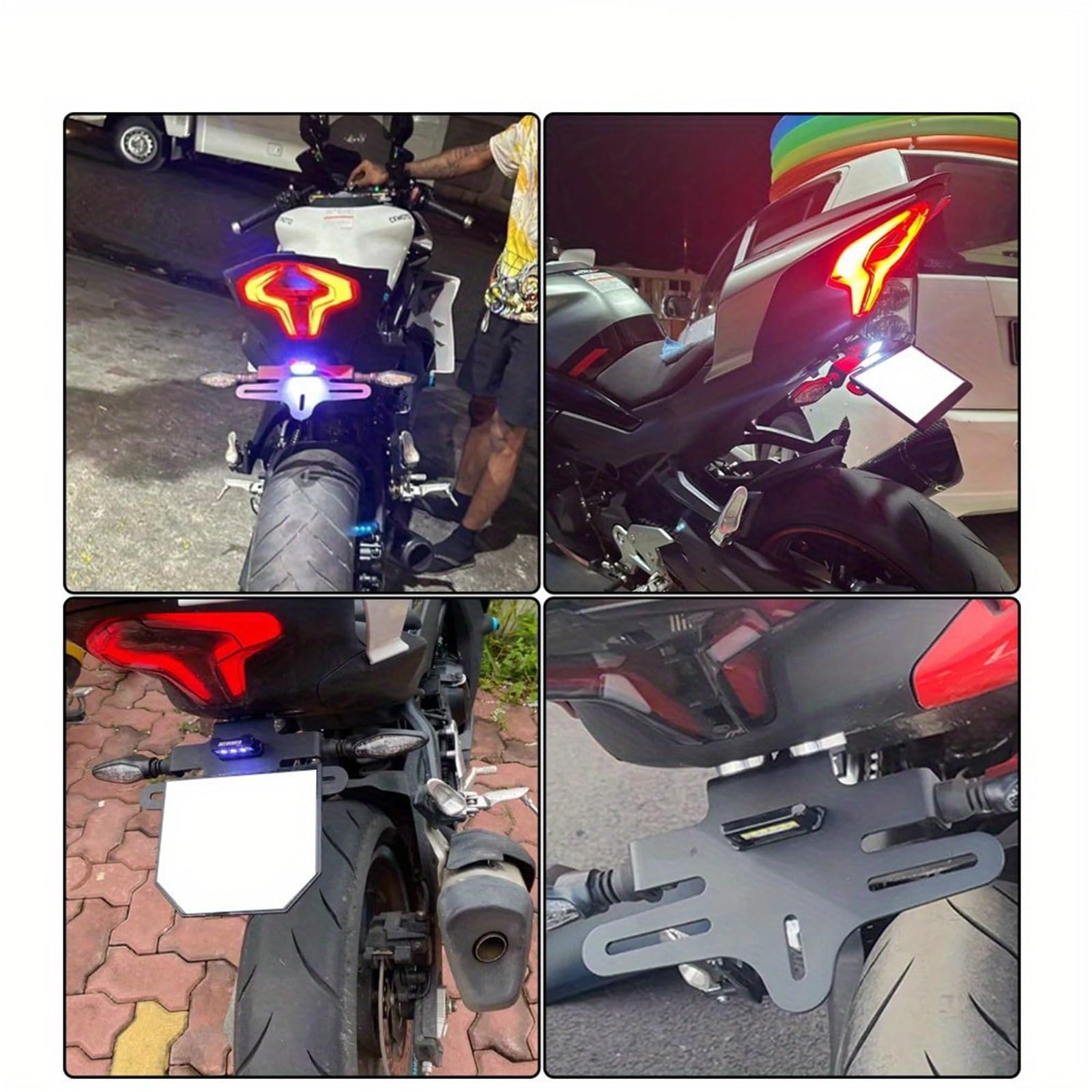 Portatarga Per Moto Con Luce Posteriore Integrata, Eliminacoda Per CFMOTO SR 450SS 450SRS 450NK 2023 2024