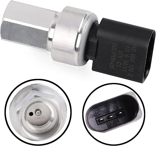 Miniatura 3 de 1J0959126 JCCGLOBAL Transductor de interruptor de presión refrigerante de aire acondicionado compatible con Audi A3 A4 A5 A6 A8 ALLROAD Q3 Q7 R8 RS4
