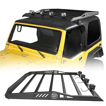 jeep jk ラングラー ルーフラックハードパネル Amazon.co.jp: JK ルーフラック ハードトップ モールパネル Jeep