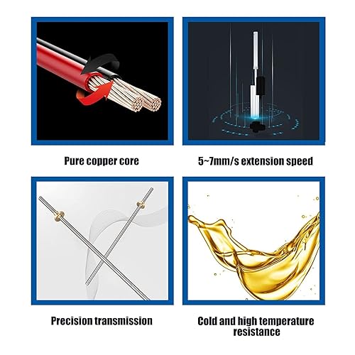 Miniatura 6 de INTBUYING Motor de actuador lineal eléctrico de 8 pulgadas (7.874in) carrera 12 V CC, 1320 libras (6000 N) con soporte de montaje, controlador de