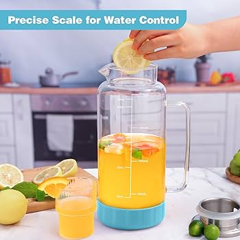 MICA Water Pitcher 2個セット Amazon.com: JBK Pottery 2-Quart Orange Mixing Pitcher with