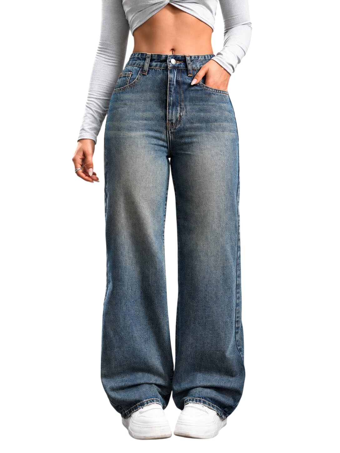 Women's Relaxed Fit High Rise Jeans || Woman Jean's || Women Baggy Jeans || Loose Fit Jean's for Womens-image-19
