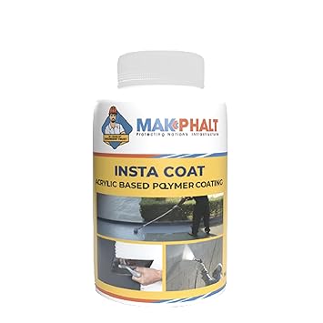 MAKPHALT (MK Petro) Insta Coat | Acrylic Polymer For Waterproofing And Repairs | 1Kg