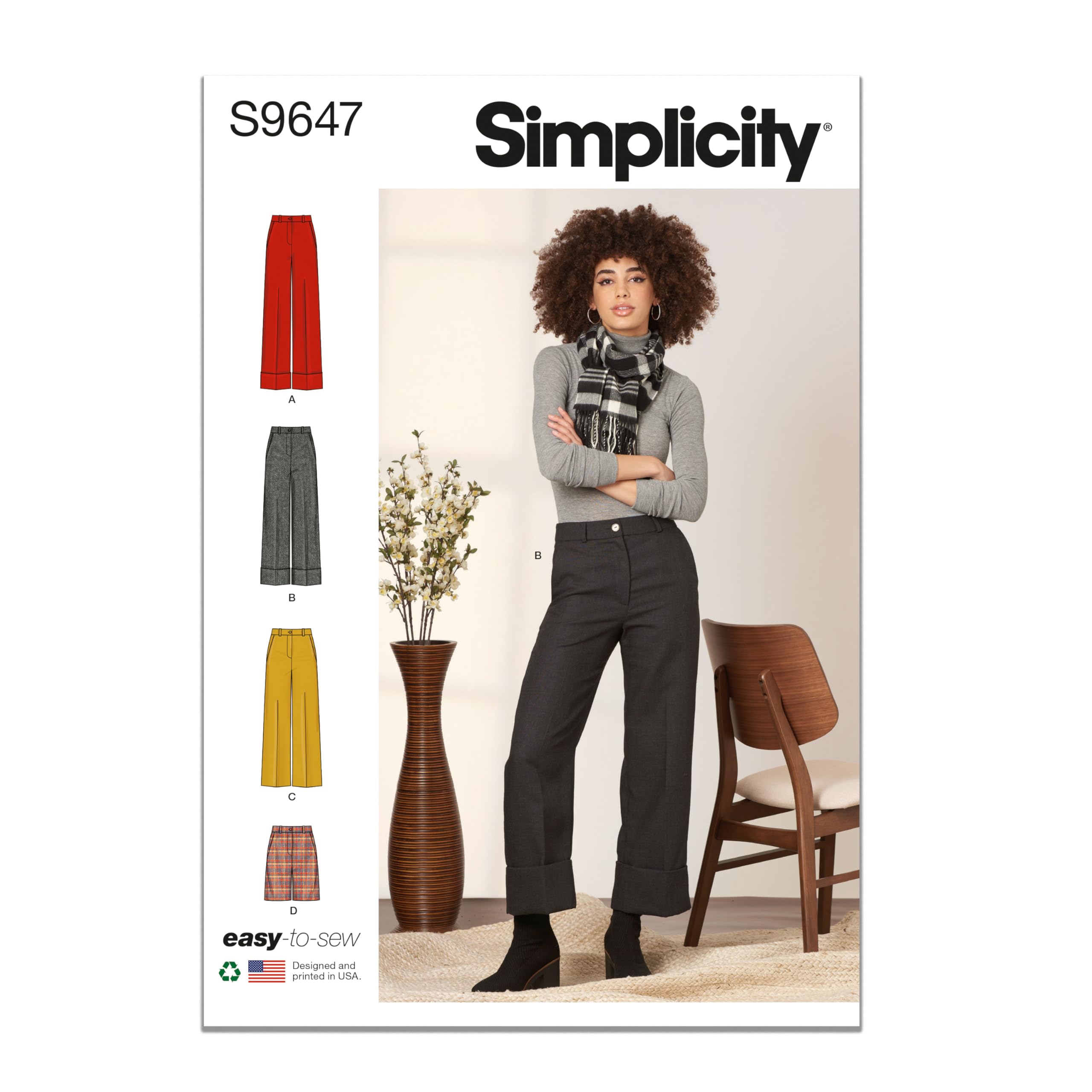 Patron Jupe pantalon femme Simplicity SS9647H5 tailles 34 à 42 pour couture de vêtements d'été