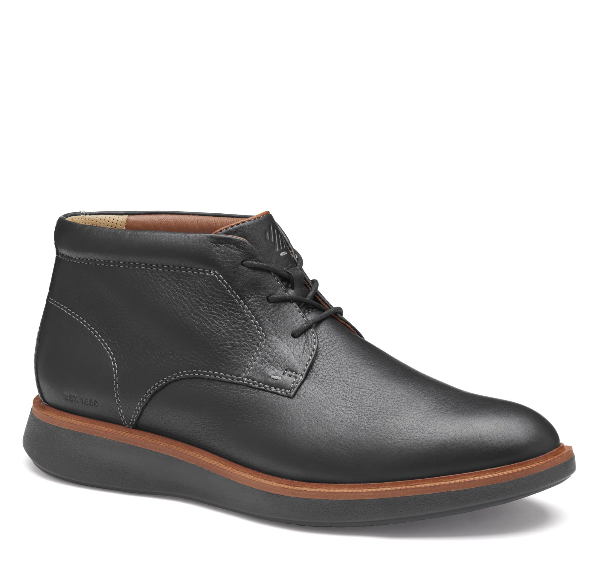 Johnston & Murphy ❁ Suede Lace Up Chukka Ankle Boots Handcrafted Shoe ❁ Black 11 Amazon.com | Johnston & Murphy Men main image 3