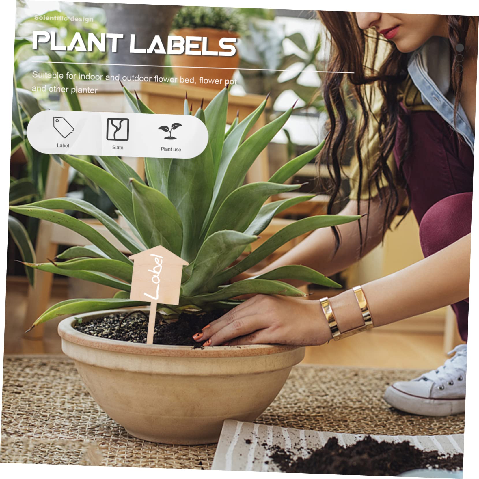 Toyvian 3 Sätze Pflanzenetiketten Beschriftbare Gartenstecker Für Blumenbeete Töpfe Und Pflanzgefäße Zur Kennzeichnung Und Unterscheidung Von Pflanzen Im Garten 50 Stück * 3