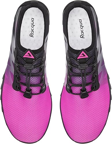 Miniatura 3 de Racqua Zapatos de agua para hombres y mujeres, secado rápido, colores degradados, descalzos, acuáticos, atléticos, natación, surf, playa, zapatos