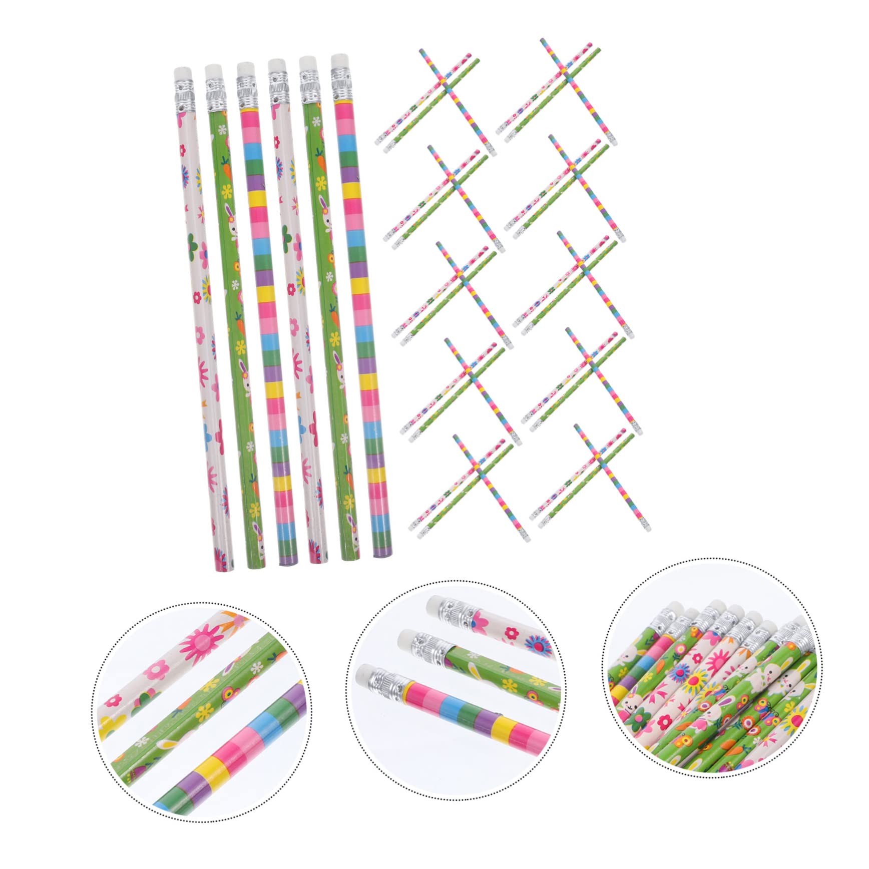 SHINEOFI 4 Sätze Bleistift Bleistifte Skizzenstifte Hochwertige Materialstifte Niedliche Bleistifte Radiergummis Für Bleistifte Für Bleistift Mit Radiergummi 40 Stück * 4
