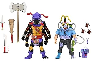 NECA Krang Teenage Mutant Ninja Turtles 7" Inch Krang with Body Figure Set