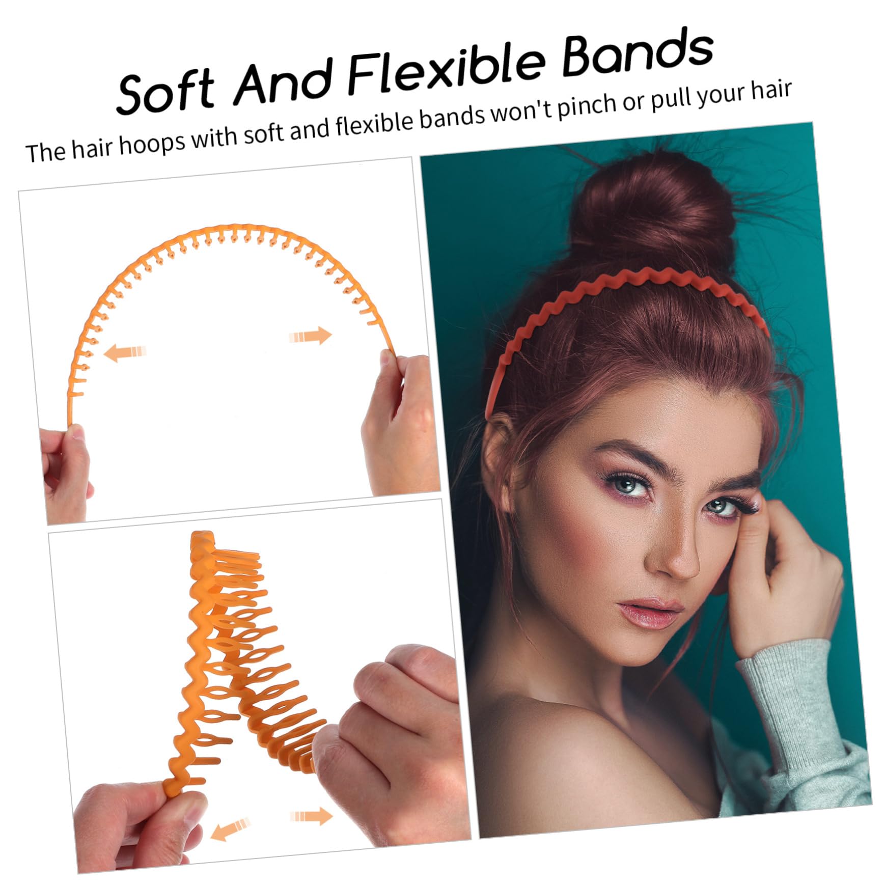 Healeved 30piezas Diademas Onduladas Para Mujeres De Elegantes Pálido Terracota Accesorios De Cabello Dientes Comodidad y Estilo Para Ocasión