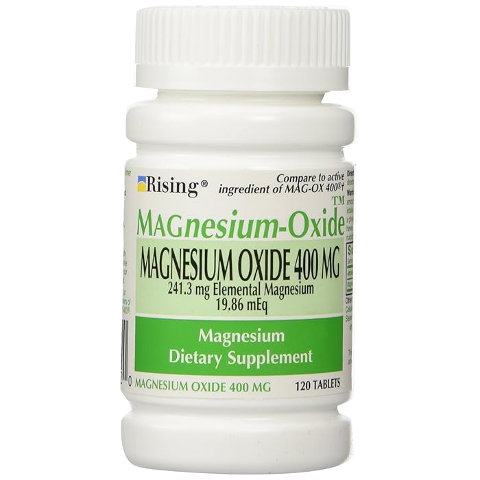 Buy Magnesium Oxide 400 mg Dietary Supplement Tablets 120 Tablets by