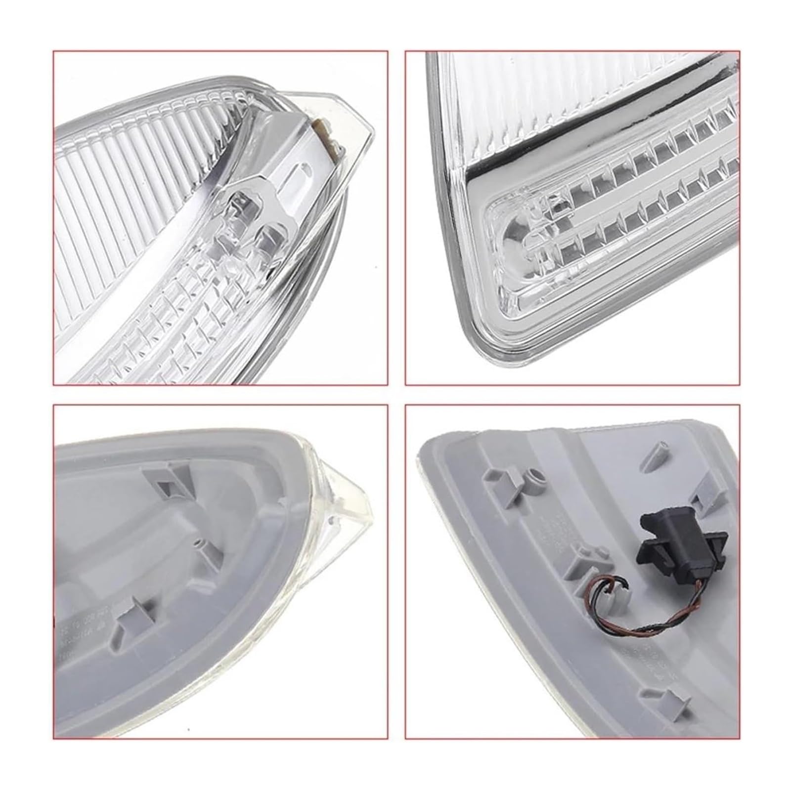 Indicador Intermitente Lateral Para Benz C250 Sedan C300 C350 C63 C63 Para AMG Sedan Luz Señal Giro Espejo Retrovisor Lateral Delantero Izquierdo Y Derecho Automóvil(Left)