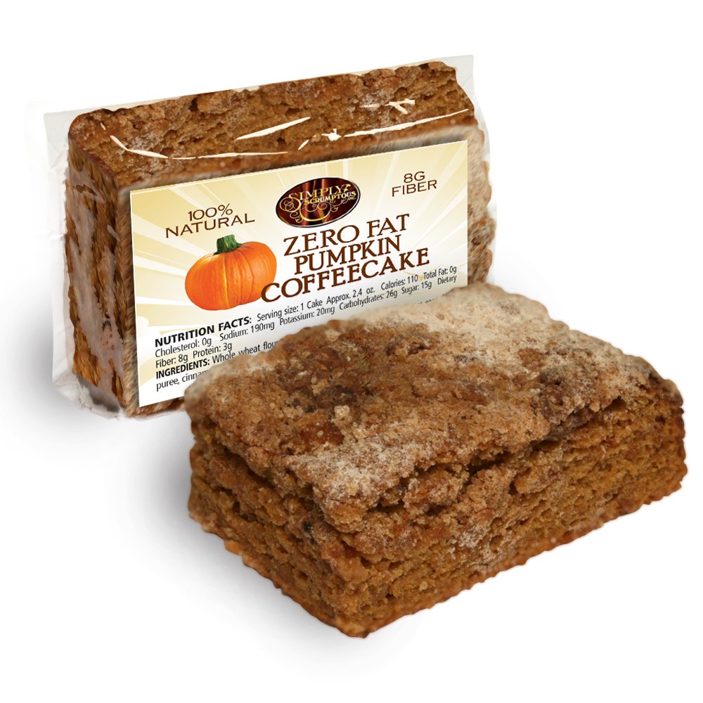 Simply Scrumptous Fat Free Pumpkin Coffee Cakes