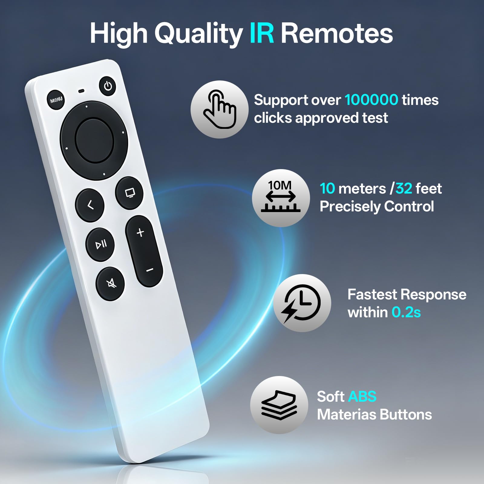 Amazon | Apple TVリモコンの交換用。Apple 4K/Gen 1 2 3 4/ HD、A2169