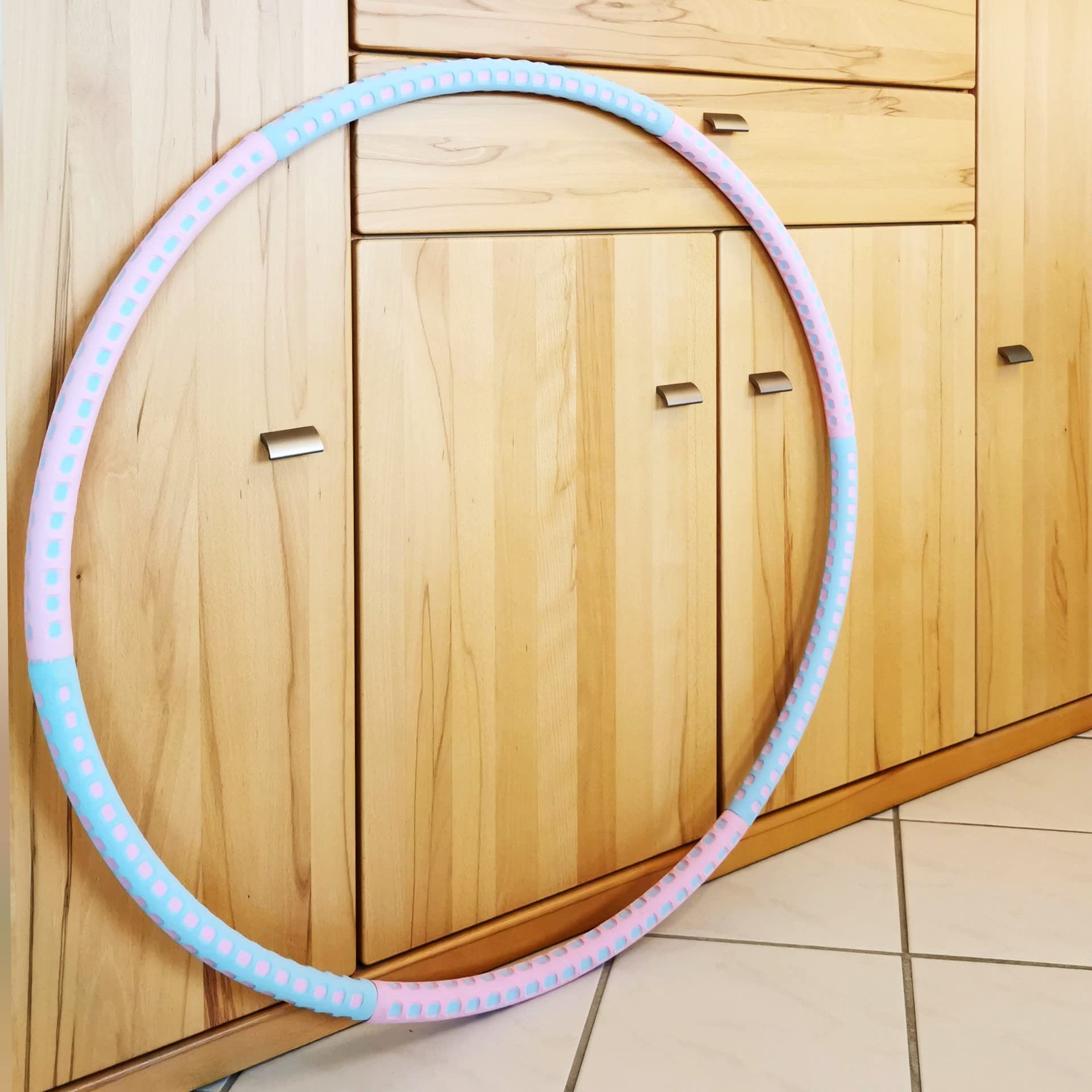 Hula Hoop Reifen für Erwachsene aus Edelstahl und hochwertigem Schaumstoff zum Abnehmen oder Fitness - Profi und Anfänger-Geschenke für Frauen, Mädchen