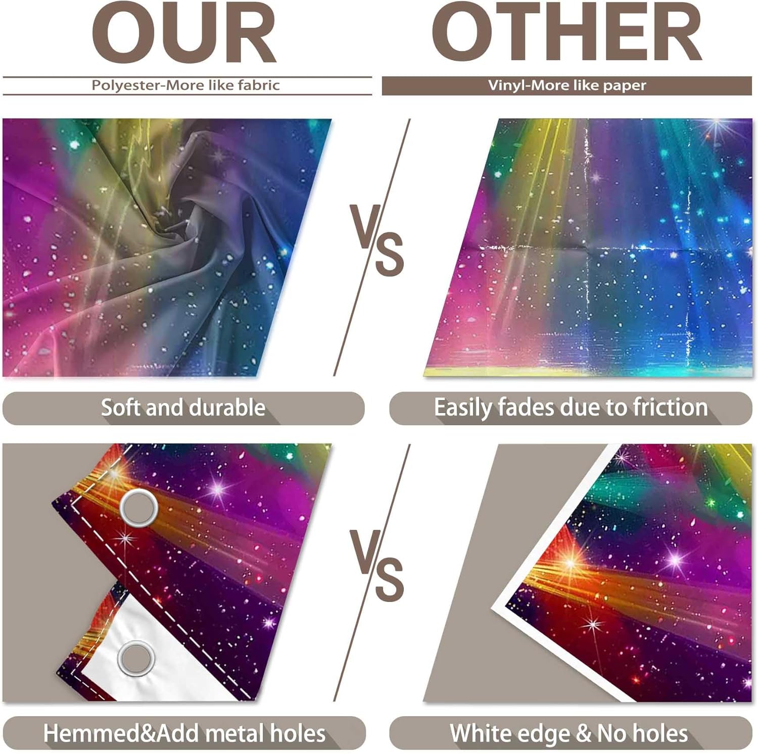 Fabric 10x8ft Disco Rainbow Stage 70s 80s 90s Backdrop Vintage Lights Photography Background Rock Music Club Neon Glow Party Decorations Photo Banner