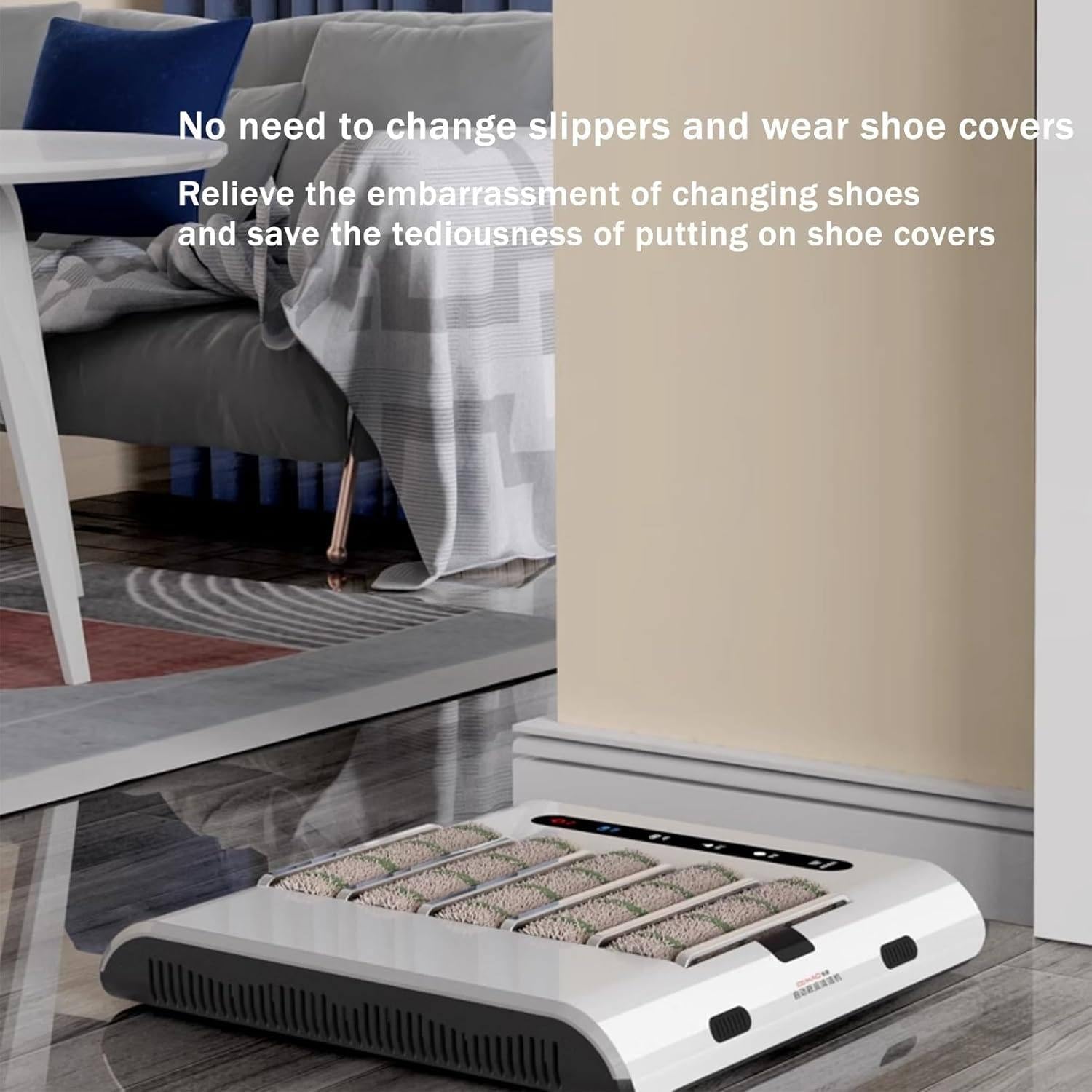 Máquina automática de limpieza de zapatos, pulidora de suela recargable con inducción de 260 rpm, perfecta para hoteles y entradas, solución eficiente para el cuidado de zapatos