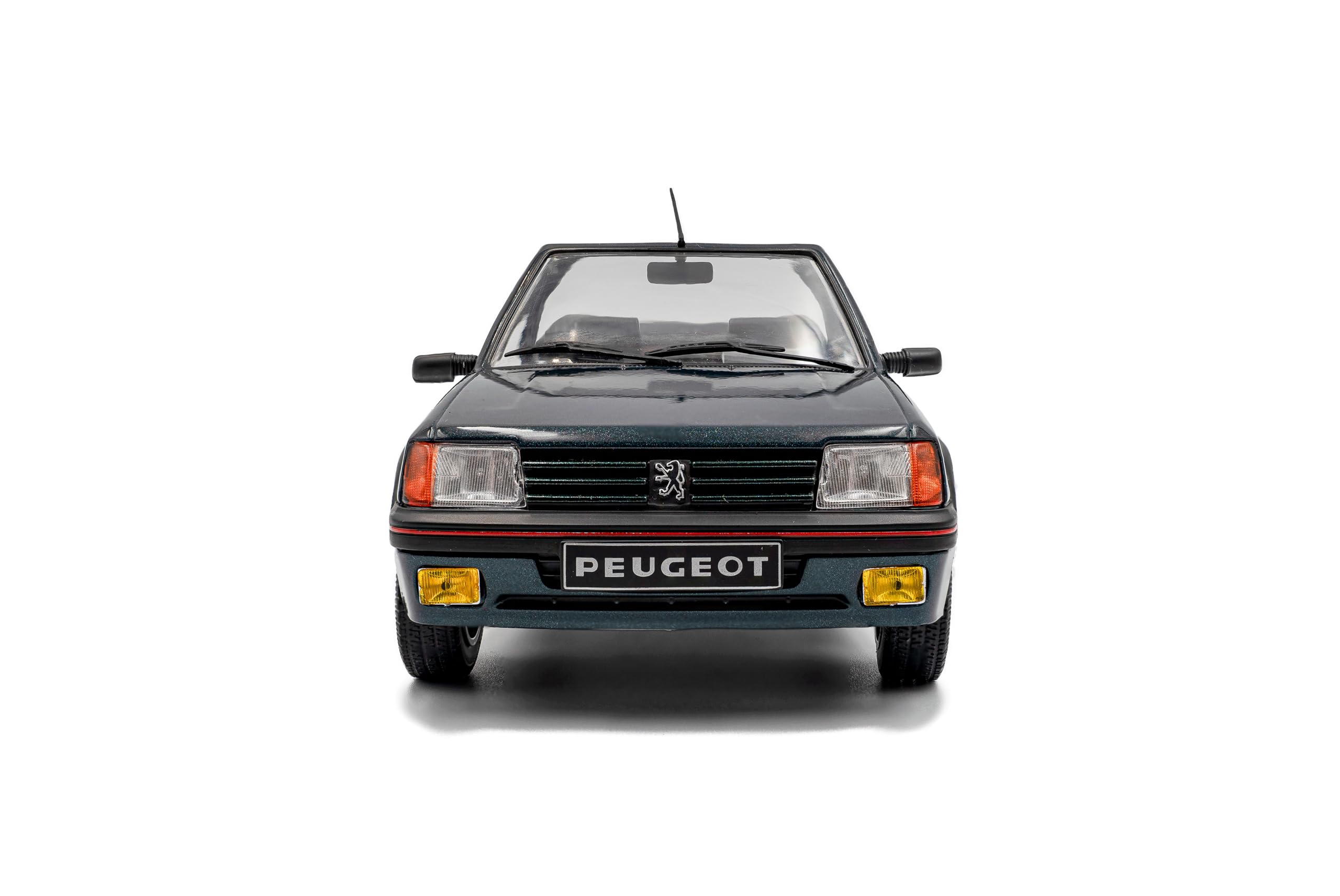 Solido Peugeot 205 CTI Roland-Garros Cabrio Diecast 1:18 Vert Métallique