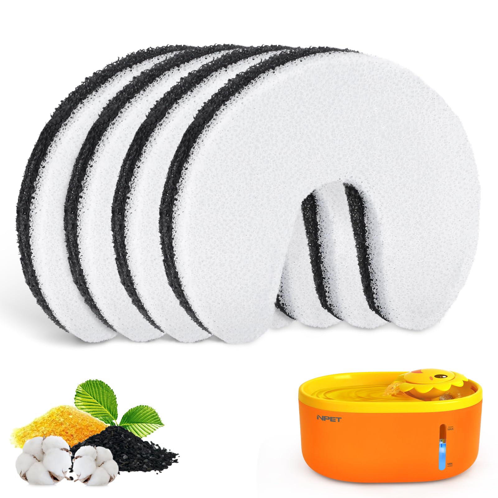 Amazon | NPETキャットウォーターファウンテンフィルター交換用 NC010