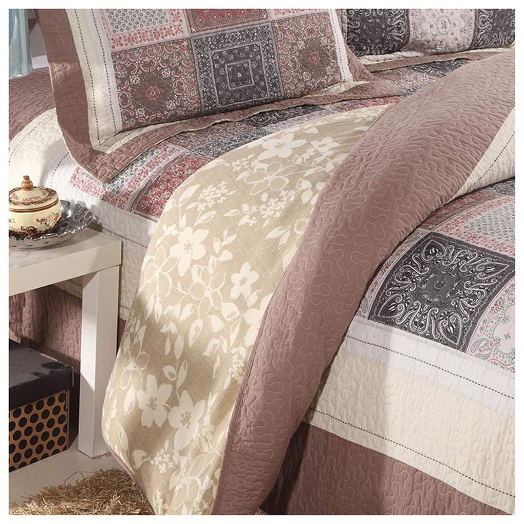 Amazon｜ヴィンテージ パッチワーク キルト ベッドスプレッド カバー