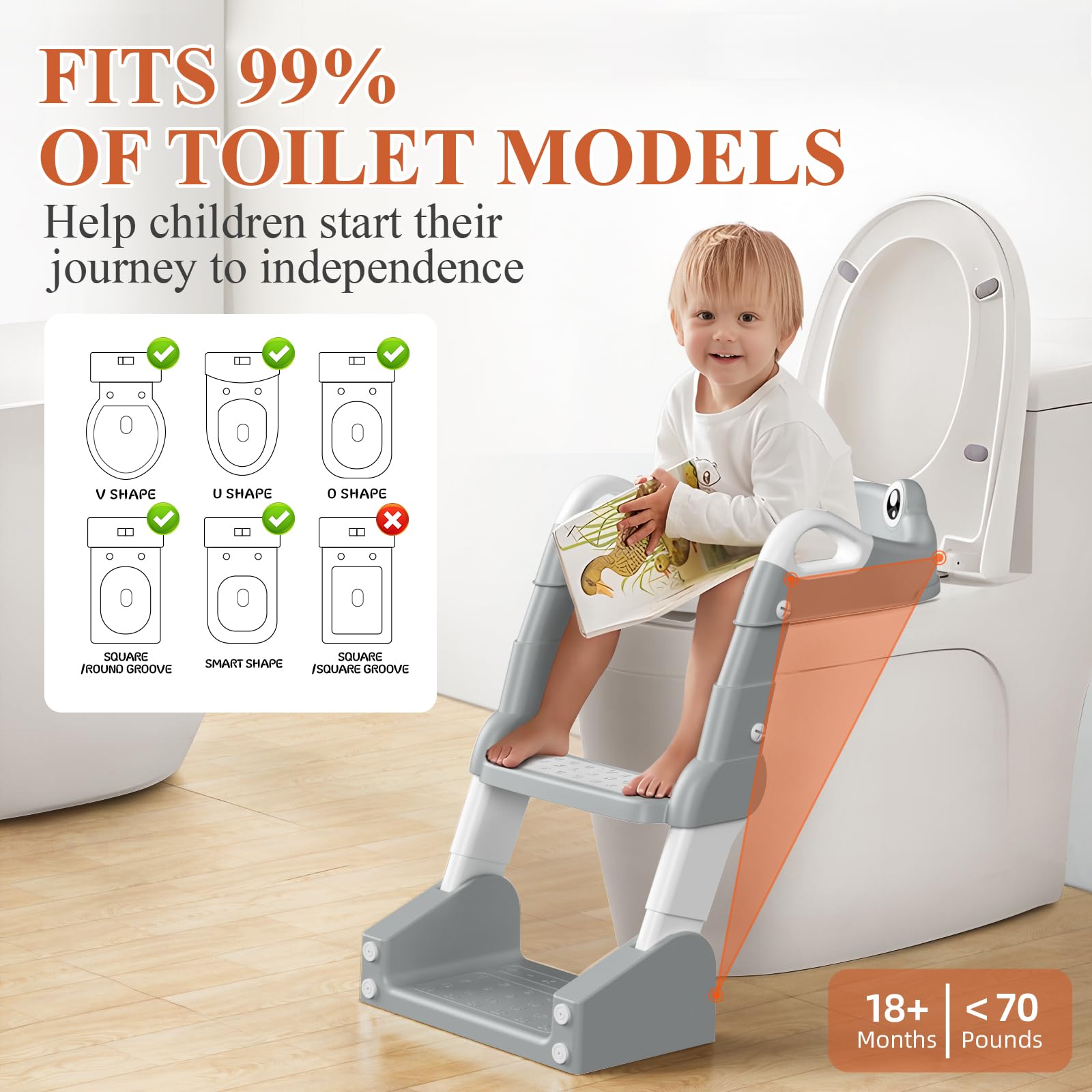 Snapklik.com : TuckInn Potty Training Seat, Toddler Toilet Seat For ...