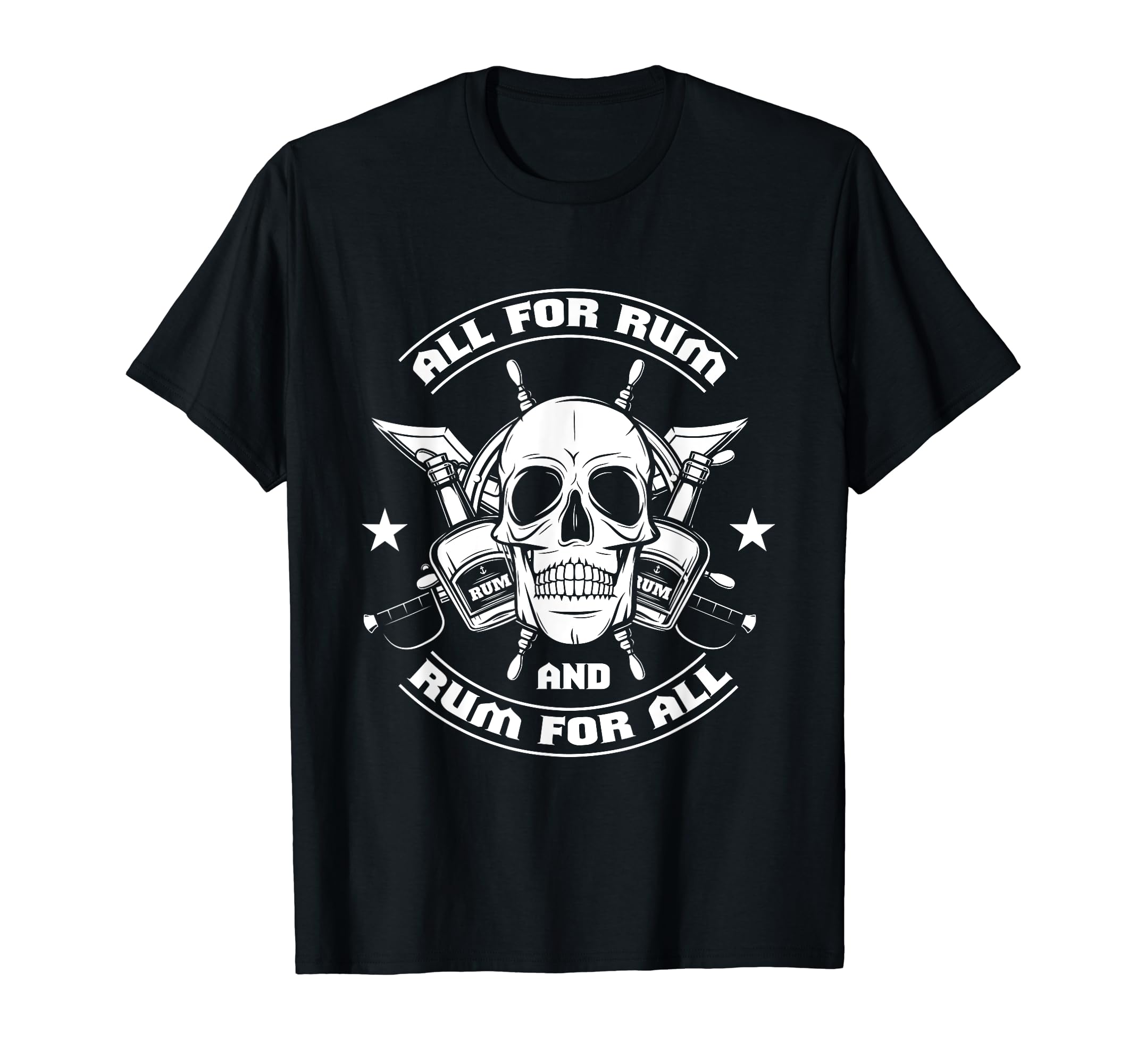 All For Rum I Pirate Sea Captain Pirate Costume T-Shirt