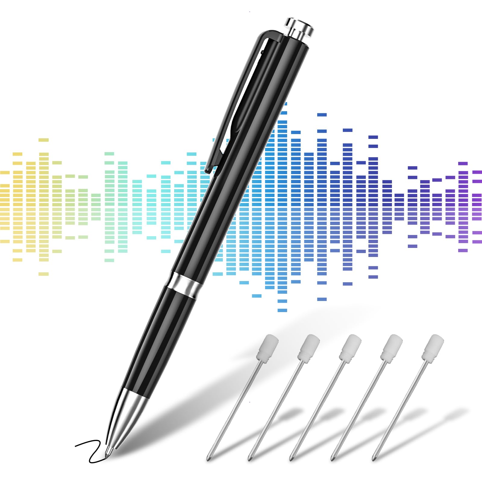 64GB Diktiergerät, XIXITPY Sprachaktivierter Aufnahmegerät mit 908 Stunden Aufnahmekapazität und One-Touch-Aufnahme, Voice Recorder für Vorlesungen Meetings Klassen Interviews
