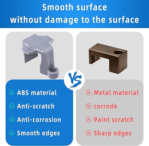 Miniatura 4 de Watayo 4 clips para guardabarros de barco pontón, ajustadores de clips para parachoques de lanchas, pontón, riel cuadrado, colgador de guardabarros
