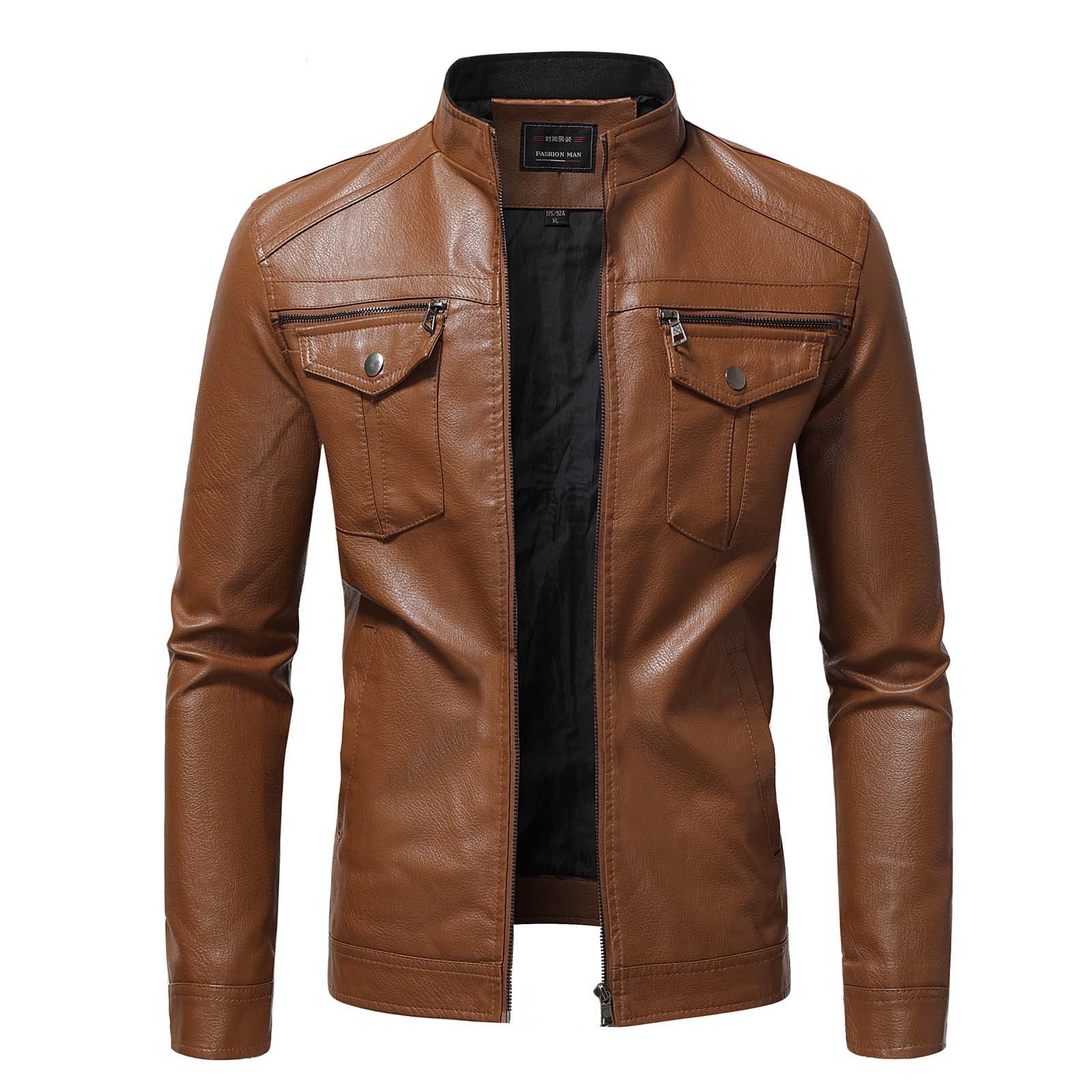 Générique Veste Homme Hiver Chaud Léger Slim Fit Manteaux Manches Longues D'hiver Veste Demi-Saison Coupe-Vent Boutons-Pression Blouson Automne Pour Les Déplacements Quotidiens, Promenades En Ville