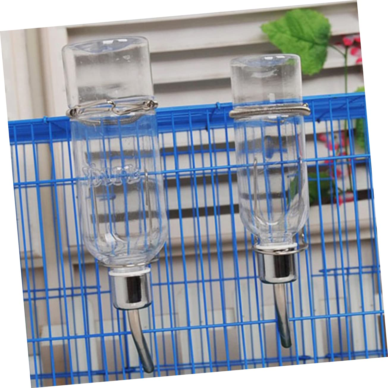 ifundom Pet Water Feeder Automatic Drinking Fountain with Transparent Container Leak Design for Rabbits Hamsters Guinea Pigs and Birds