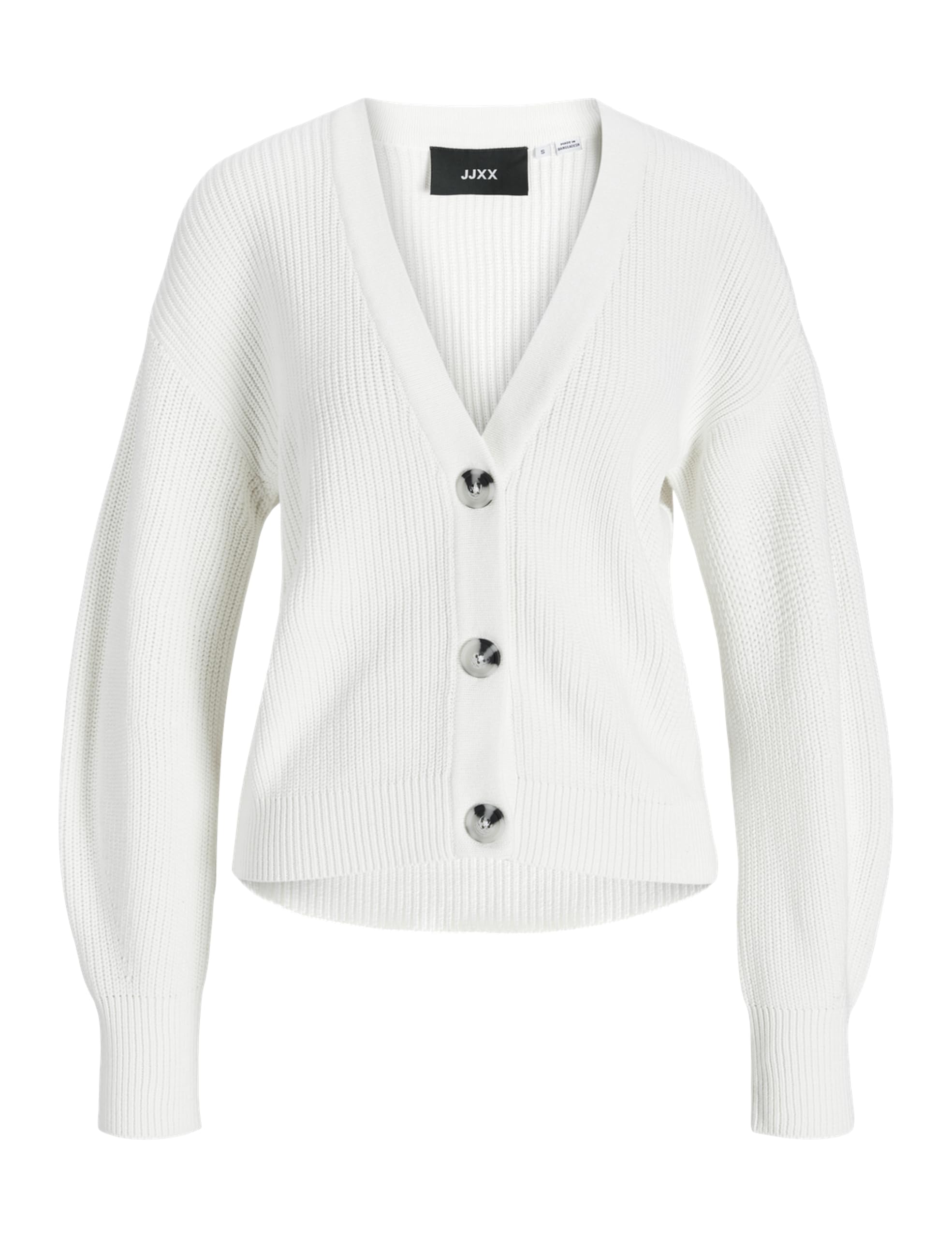 JJXX Jack&Jones Jxeliana Twist Cardigan Knit, Snow White, XS
