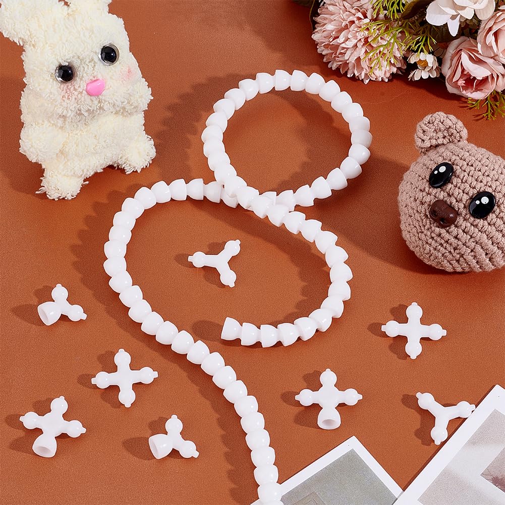 UNICRAFTALE 9 set Di Armatura Bambola Armatura Scheletro Mobile di 1 metri di Lungo 12mm con Connettori Petto 4Y e 4X Cornice Figura di Plastica per la Fabbricazione di Bambole
