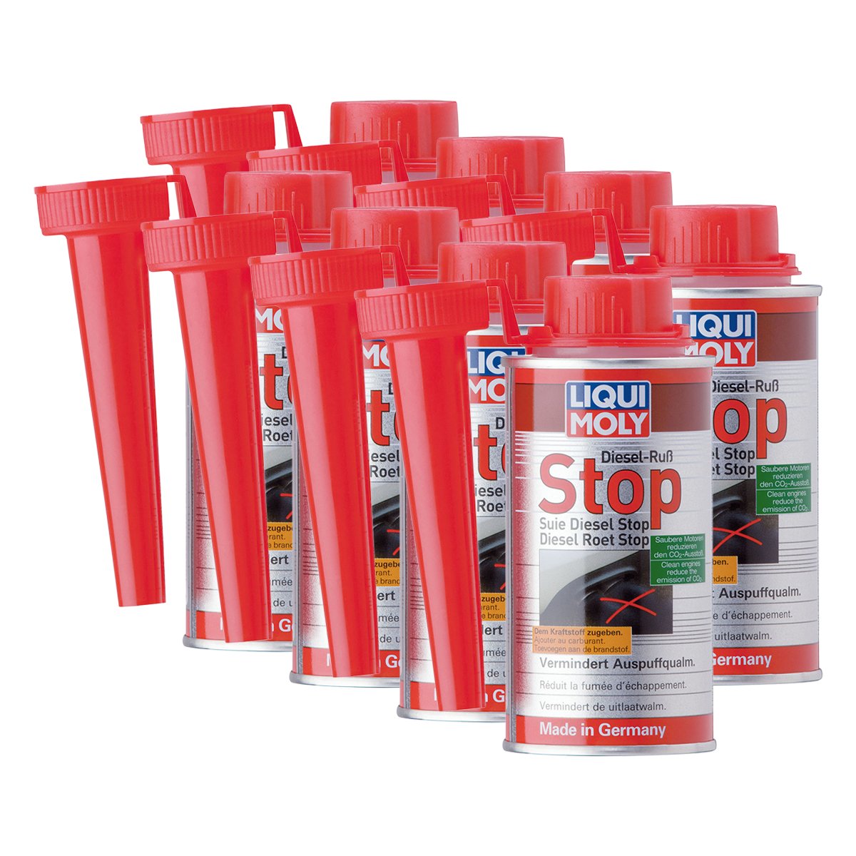 8 x Liqui Moly 5180 Diesel hollín de Stop DPF additiv combustible zugabe 150 ml