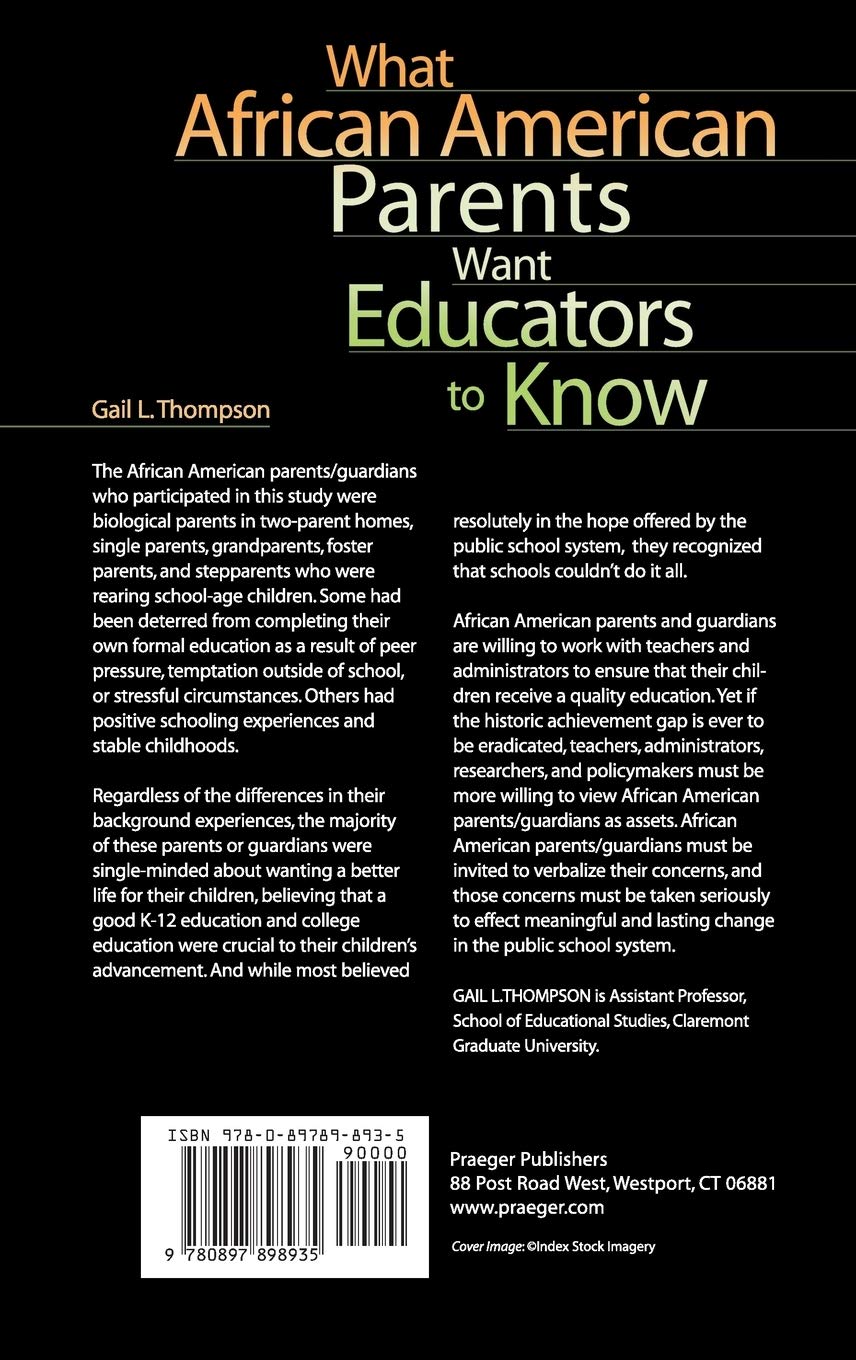 What African American Parents Want Educators to Know