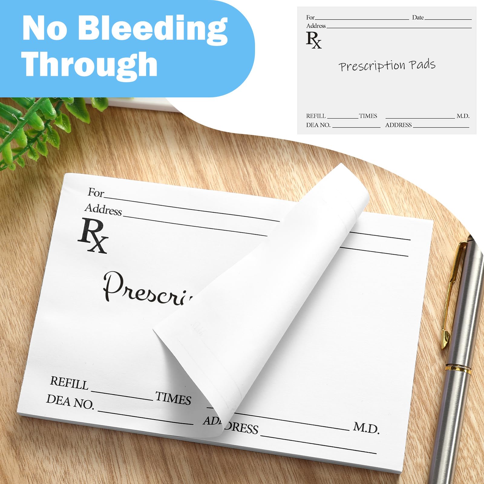 Watersay Rezeptblöcke für Ärzte, Rx-Block, Apotheker-Notizblock, 100 Blatt Rezeptpapier pro Notizblock, Kinder, Arzt, lustige Apotheker-Notizen, für Arzt, Zuhause, Büro, Geschenk