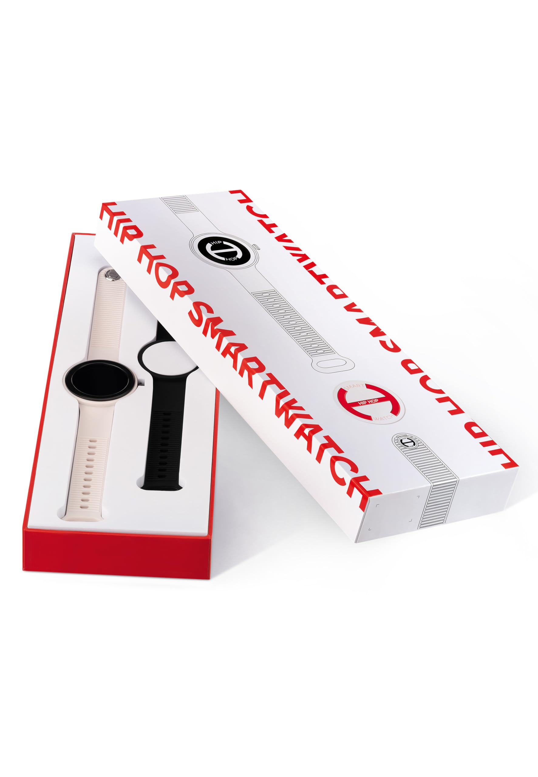 HIP HOP Orologio DONNA HERO.NEXT quadrante MONO-COLORE NERO movimento SMARTWATCH SMARTMODULE e CINTURINO SILICONE BEIGE, NERO HWU1193