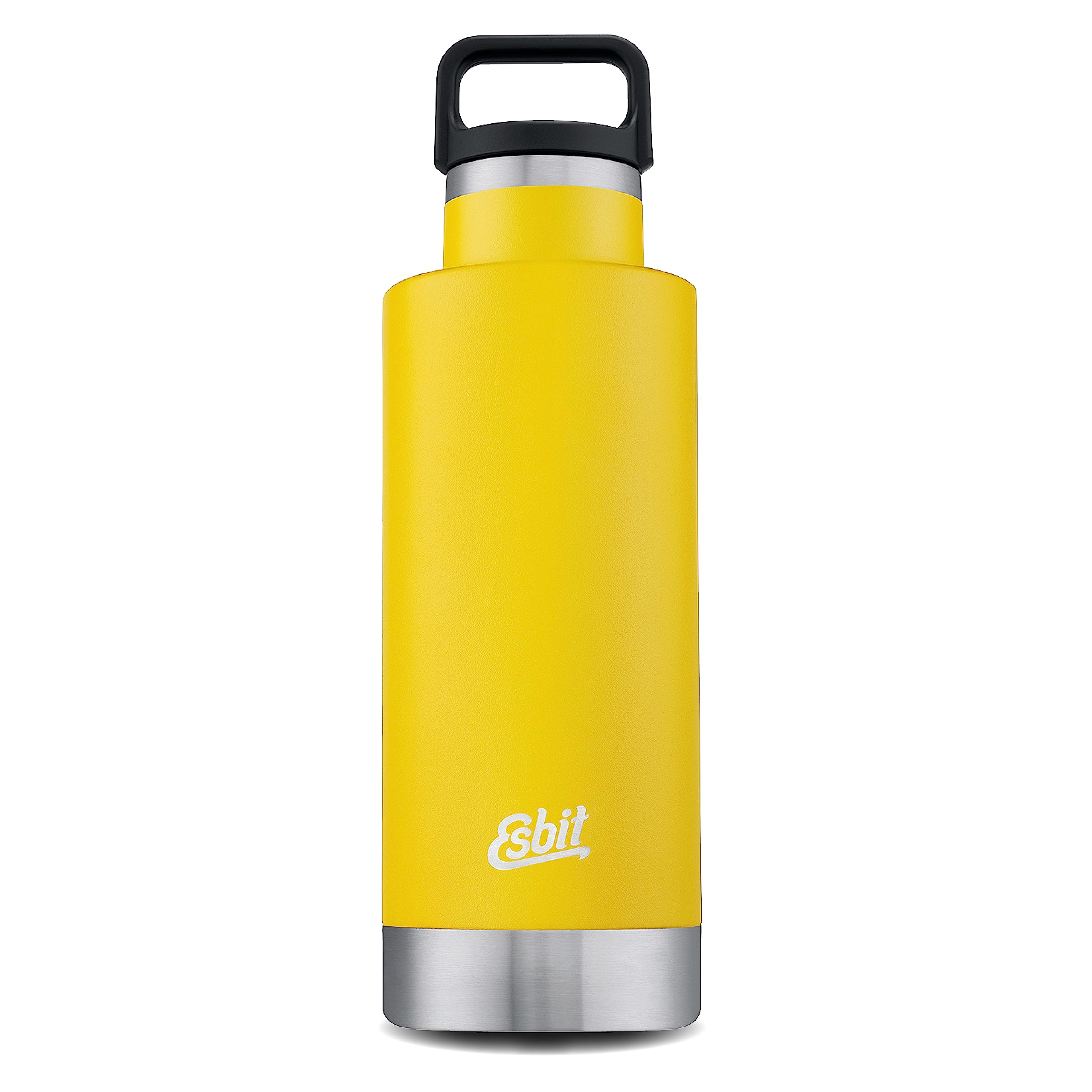 Esbit Vacuum Flask Sculptor - Stainless Steel Drinking Bottle 750 ml in Yellow - for Hot and Cold Drinks