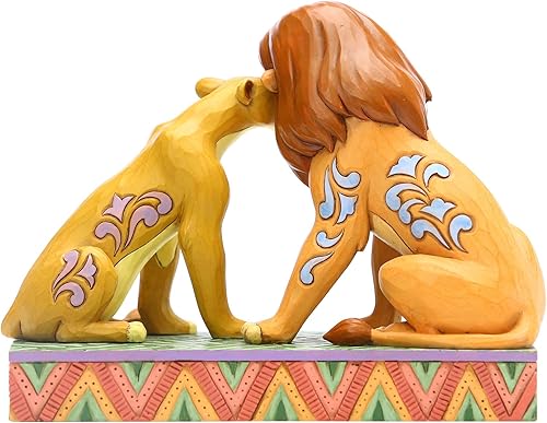 Miniatura 4 de Enesco Disney Traditions by Jim Shore - Figura ceñida de Simba y Nala del Rey León, 5.12 pulgadas, multicolor