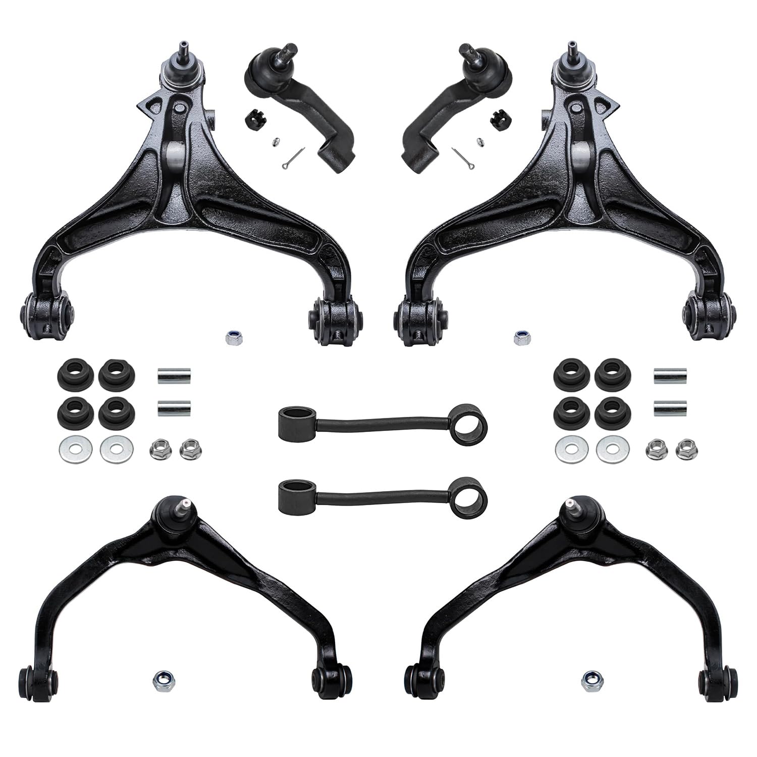 Detroit Axle - 8pc Front End Kit for 2007-2011 Dodge Nitro 2008-2012