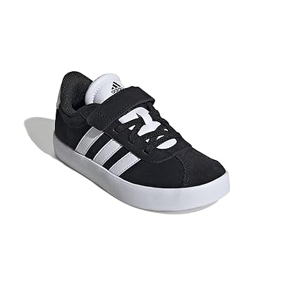 adidas Kids VL Court 3.0 Elastic Lace Shoes Kids Shoes Black/White/Black