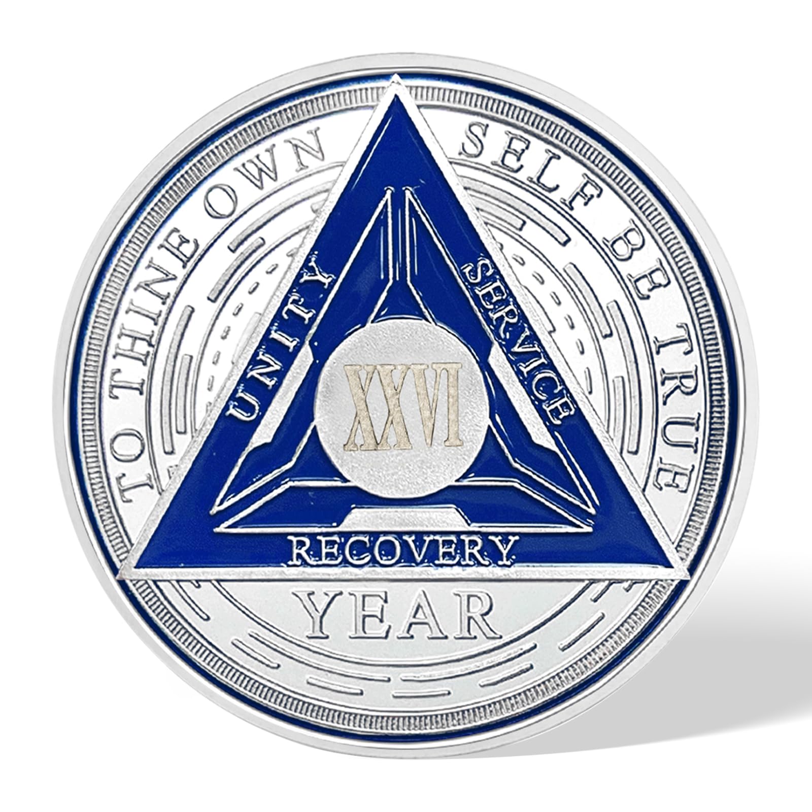 26 Years Sobriety Chips AA Coin Alcoholics Anonymous Medallion Sobriety Gifts for Men Women Recovery Chip Anniversary Token - Image 2