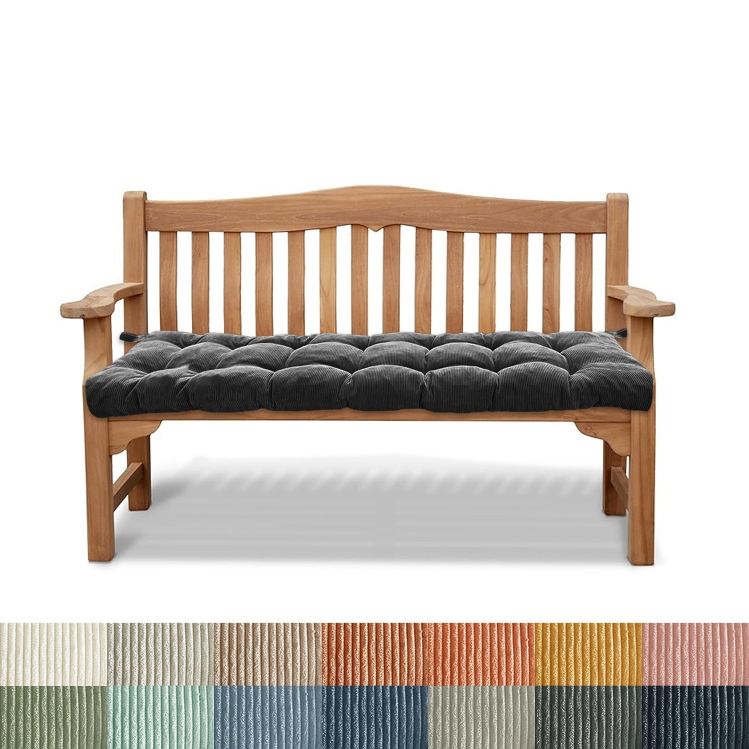 Cojín de banco antideslizante 100x45 para asiento de ventana y patio
